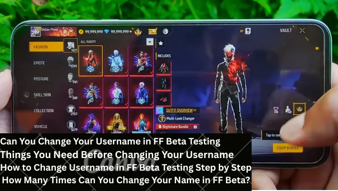 How to Change Username in FF Beta Testing | Complete Guide